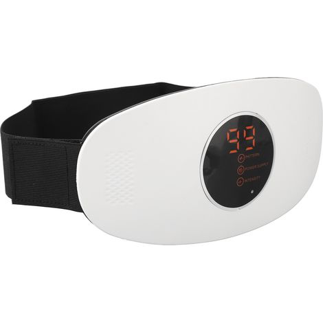 Tondeur abdominal amincissant brûle-graisse blanc, 3 modes 26 vitesses, chauffant, ceinture massage ventre (1/5)