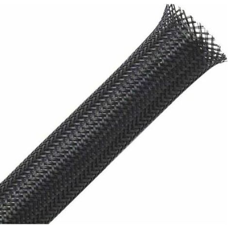 Gaine Câble Tressée Extensible de 13mm x 30m, Idéale pour Cacher et Ranger les Câbles Automobiles et les Fils. (1/4)