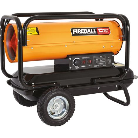 SIP FIREBALL XD100 Diesel/Paraffin Space Heater - L80.5 x W46 x H59 cm
