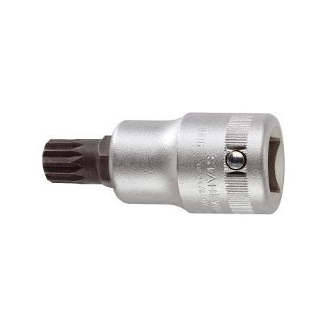Embout de clé à douille 59X 3/4 po. empreinte polygonale femelle M14 L. 90 mm ST (1/4)