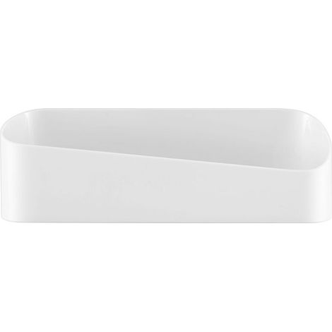 Mensola per doccia, cestino da bagno, mensola portaoggetti per bagno senza foratura, mensola per doccia, porta spezie da cucina, adesivo per bagno, cucina e WC (bianco) (1/3)