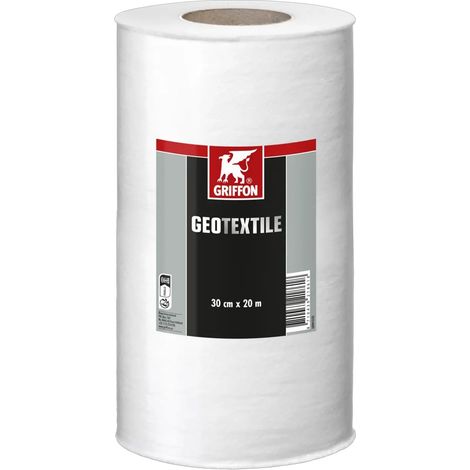 Griffon – Géotextile élastique 20m x 30cm pour étanchéité – Protection béton, métal, bois, PVC – Absorption optimale HBS-200