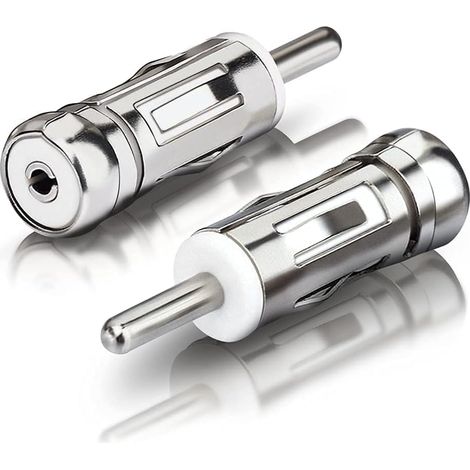 Applicable Adaptateur d'antenne de voiture, adaptateur universel pour autoradio, connecteur ISO vers prise DIN (lot de 2) pour véhicule, voiture, autoradio, autoradio stéréo