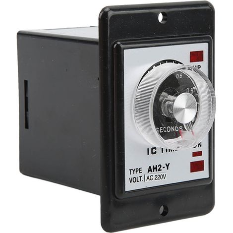 Minuterie temporisée JYIO AH2-Y 1S 8 broches, relais à minuterie à pointeur compact pour équipement d'automatisation, 220VAC (1/5)