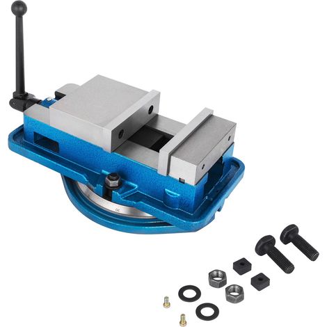 Étau de fraisage robuste 80mm, mâchoires 3 pouces, base pivotante 360°, précision élevée pour étau d'établi CNC. (1/5)