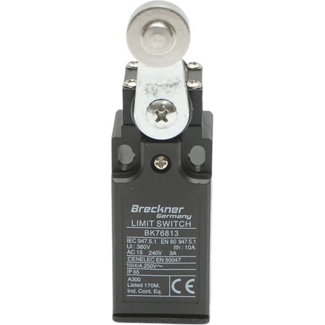 Finecorsa con attuatore a pistone e braccio corto regolabile 250V/380V, 10A IP65 (1/5)