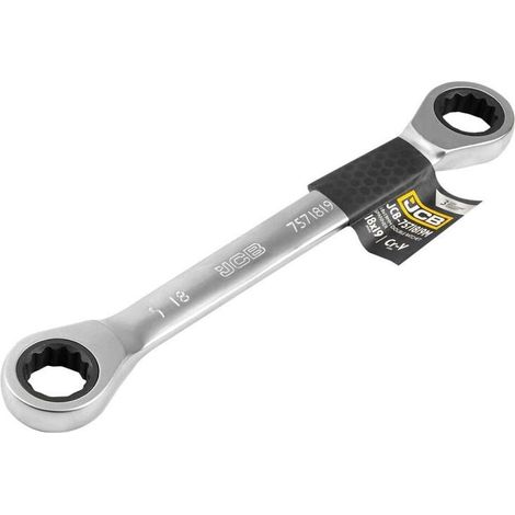 Ratsche JCB 18x19mm metallisch Chrom Vanadium Stahl