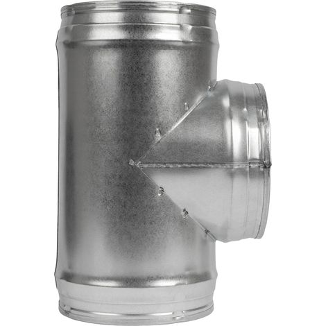 Répartiteur De Conduit 90° - 1 Pièce - Acier Galvanisé - Ventilation CVC - Cuisine Salle De Bain - 15,2 cm (1/5)