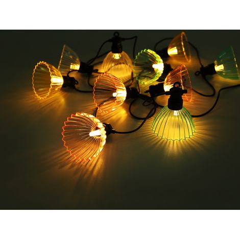 Solarbetriebene LED Outdoor Lichterkette mit 10 bunten Schirmen, Länge 3,6 Meter (1/5)
