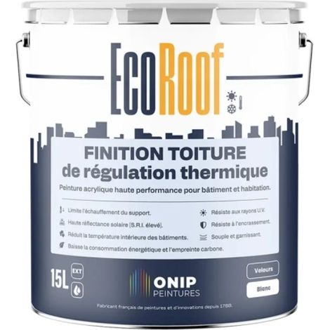 PEINTURE ECOROOF FINITION TOITURE 15L - ONIP