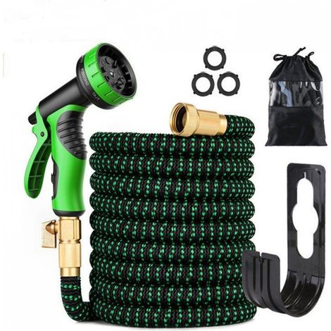 Tuyau arrosage extensible 15m, flexible avec buse 10 fonctions, pour jardin et voiture (1/5)