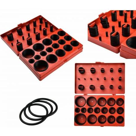 ASSORTIMENTO OR ORING KIT GUARNIZIONE ANELLI GOMMINO IN GOMMA 419 PZ (24729) (1/4)