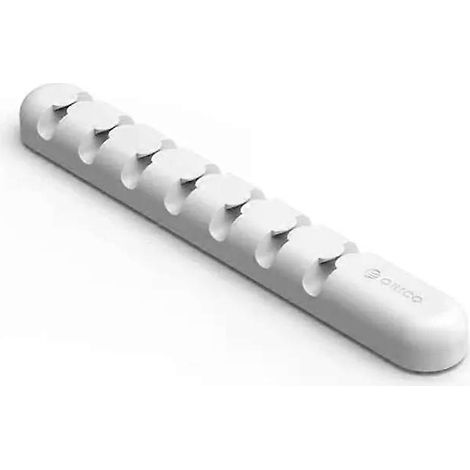 Enrouleur de câbles en silicone, organisateur de bureau, 15 x 2 x 1,2 cm, gris (1/5)