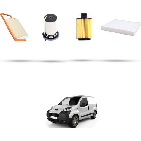 Kit tagliando 4 filtri compatibile con Peugeot Bipper 1.3 HDI 55kw Dal 2010 (1/5)