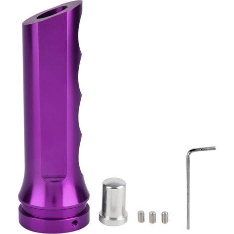 GARRYFIZH Housse de protection de poignée de frein à main universelle en aluminium pour voiture, manchon violet