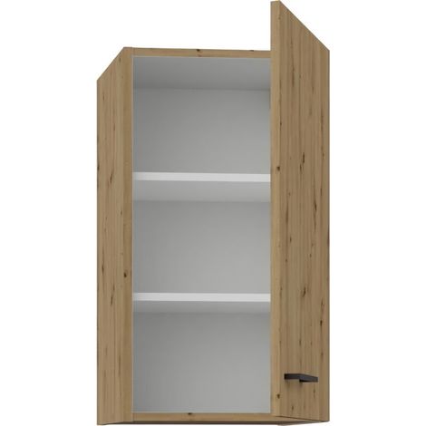 Cuisinier MODENA meuble haut de cuisine noir mat 40 cm (1/2)