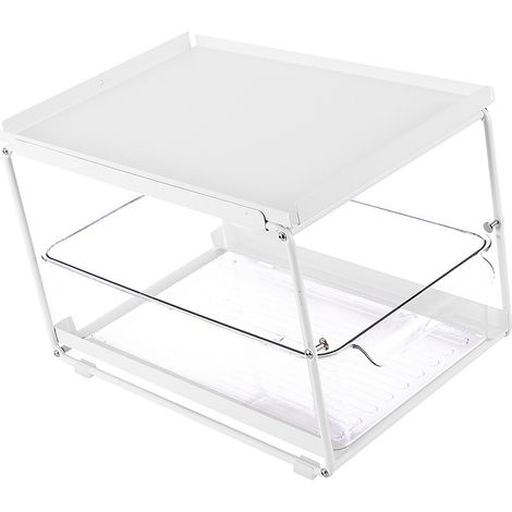 Organisateur de placard de cuisine en acier au carbone, étagère à épices multifonctionnelle à plusieurs niveaux, rangement sous évier, accessoires de cuisine (1/3)