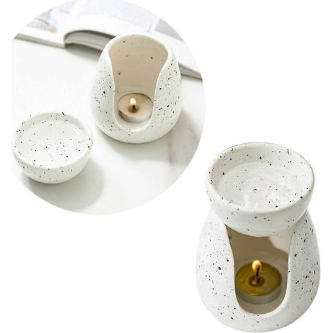 Brûleurs d'huiles essentielles, brûleurs à cire en céramique, diffuseurs d'huiles essentielles en céramique, support (1/4)