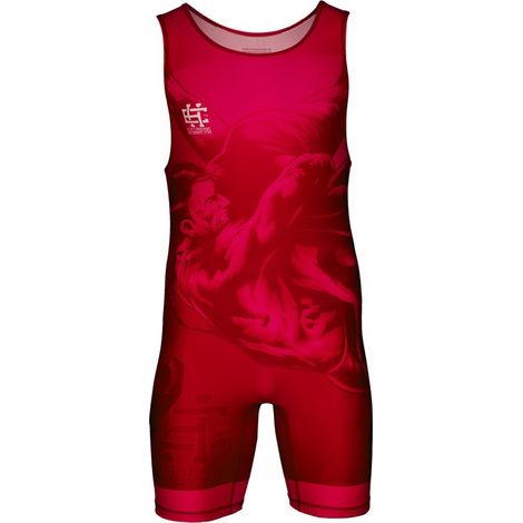 Extreme Hobby Wrestling-Trikot Rot S