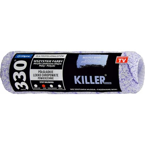 Rouleau De Peinture Blue Dolphin Killer Serie 330, 18 cm, Pour Peinture Et Renovation (1/4)