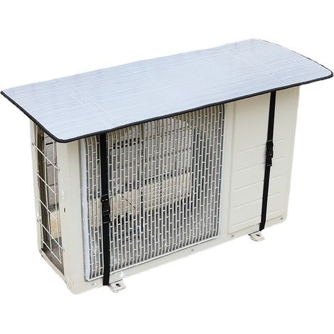 Protection Climatiseur Exterieur Housse Anti-Poussiere Impermeable Anti-Vent Couverture Unite Exterieure 85x40cm (1/5)