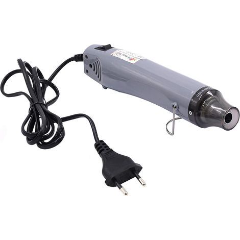 300 W Mini-Heißluftpistole, elektrisch, Mini-Schrumpf-Heißluftwerkzeug, Präge-Heißluftwerkzeug, Mini-Heimwerkerwerkzeug (Silber)