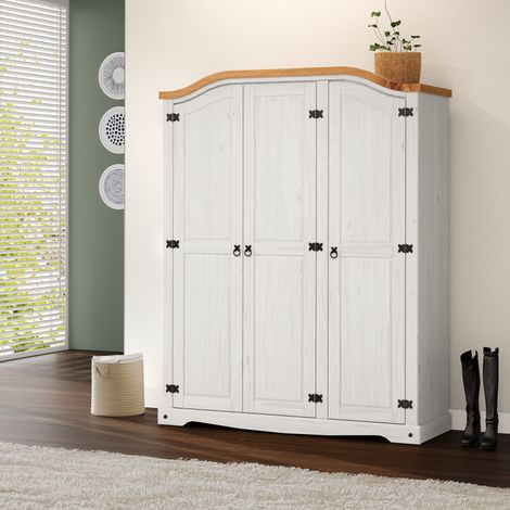 Corona White 3 Door Arch Top Robe (1/4)