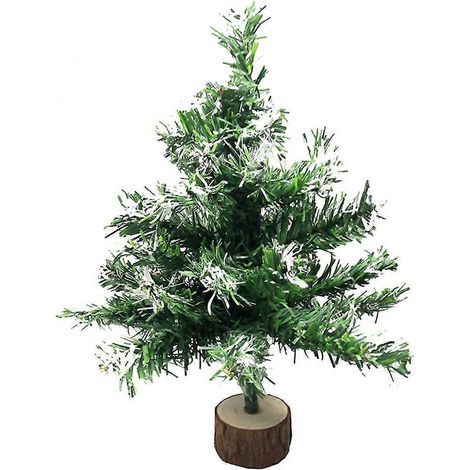 1 sapin de Noël en plastique, mini sapin de Noël, décoration de bureau pour fête-28X7X7cm (1/3)