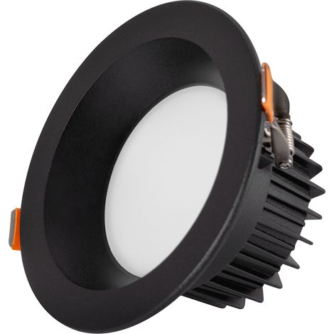 Foco Downlight Circular LED 9W 900Lm 3000ºK Anti-Deslumbrante UGR19 40.000H Negro