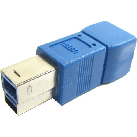BeMatik - Adaptateur USB USB 3,0 à 2,0 (B Mâle pour MiniUSB 5 broches feme) (1/2)