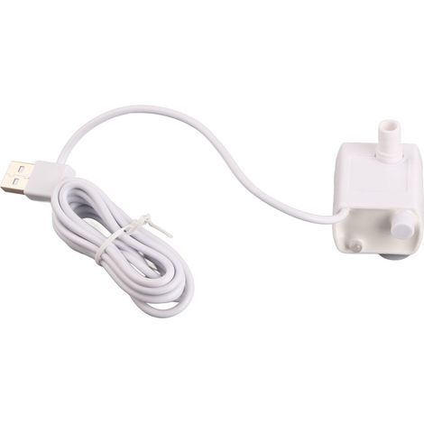 Pompe de fontaine d'eau pour animaux de compagnie, silencieuse, empêche la combustion à sec, alimentée par USB, moteur sans balais DC, Mini pompe distributrice d'eau pour chat (1/5)
