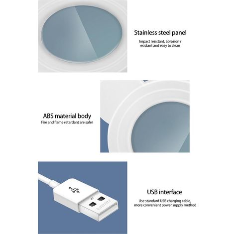 USB-Tassenwärmer mit konstanter Temperatur und automatischer Abschaltung, ideal für Heißgetränke im Büro oder zu Hause. (1/5)