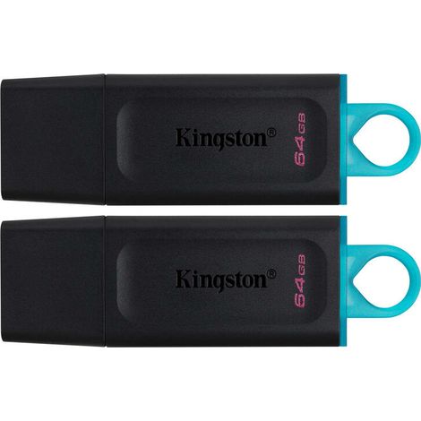 Kingston Technology DataTraveler Exodia unidad flash USB 64 GB USB tipo A 3.2 Gen 1 (3.1 Gen 1) Negro, Turquesa (1/2)