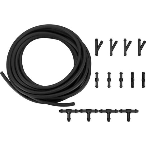 Raccord Tuyau Lave Glace Kit,Kit Tuyau Essuie Glace,Durite Tuyau Essuie Glace Universel,Tuyau de Pulverisation,arrosage Raccord Tuyau,Scheibenwaschanlage Schlauch,Wischwasserschlauch Reparaturset (1/5)