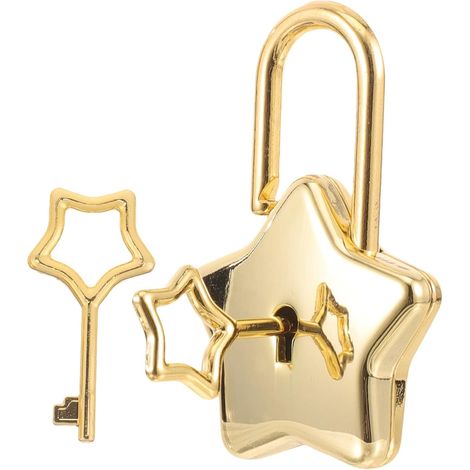 Mini Étoile Dorée petit cadenas pour valises sacs à dos et