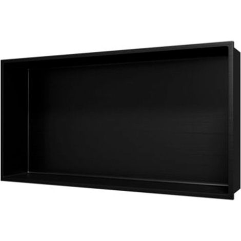 Aloni Wandnische Edelstahl schwarz matt rostfrei 300x600x100mm Aloni Wandnische Edelstahl schwarz matt rostfrei 300x600x100mm (1/5)