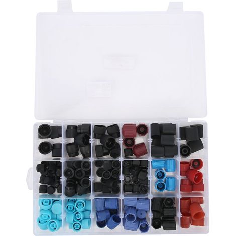 Kit de 170 bouchons de valve de climatisation automobile compatible avec les systèmes de climatisation Mercedes-Benz. (1/5)