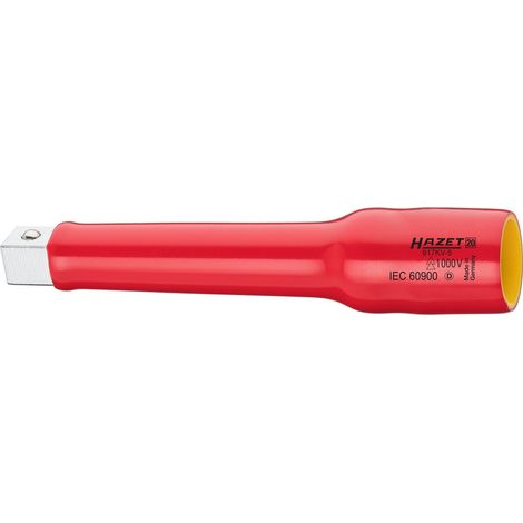 Hazet Verlängerung, schutzisoliert, Vierkant hohl 12,5 mm (1/2), Vierkant massiv 12,5 mm (1/2), Art.Nr. 917KV-5 (1/5)
