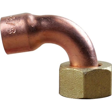 Coude écrou prisonnier 3/8"(12/17) - Tube Cuivre Ø12 (1/3)