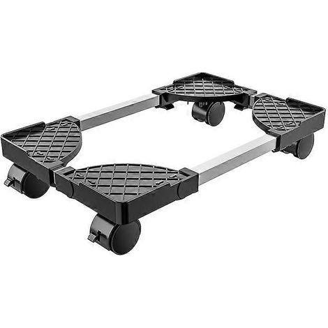 Verstellbarer mobiler PC-Tower-Ständer mit Universalrollen, Edelstahl, PC-Tower-Halterung