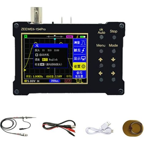 Oscilloscope numérique à écran couleur TFT 320240 résolution 2.4 pouces 40MSa/s générateur de Signal de prise en charge du taux d'échantillonnage (bande passante 18M),de