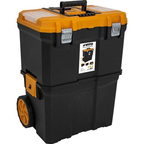 Servante porte outils Boite à outils détachable 2 modules Charge 20Kg Servante Trolley VITO