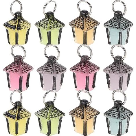 Lanternes Lumineuses Résine Phosphorescente, Déco Noël Éclatante sans Fil, Accessoire Micro-paysage (1/5)