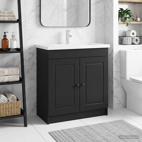 Cabinet debajo del fregadero Negro 56 x 37,5 x 81 cm