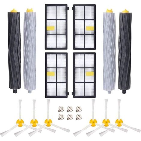 Accessoires Remplaçant kit iRobot Roomba 800 900 Série 800 850 860 865 866 870 871 872 875 876 880 886 890 891 895 896 897 900 950 960 965 966 967 969 970 971 974 975 976 980 981 989 996 (1/4)