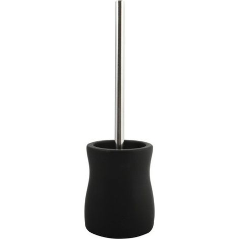 Brosse Wc avec support Céramique PALMA Noir MSV (1/4)