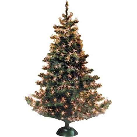 BURI® Weihnachtsbaum Weihnachtsbaumkugeln Baumschmuck Baumkerzen Lichterkette - Lichternetz