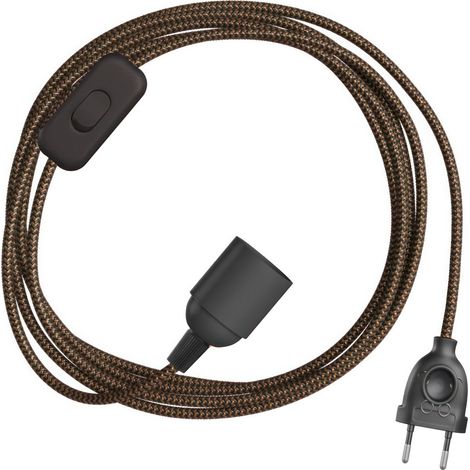 Creative Cables - SnakeBis Zig-Zag - Câblage avec douille et câble textile à effet zigzag