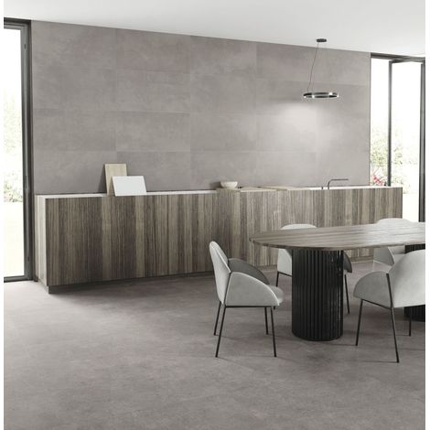 Grès cérame - FLOW - STONE ASH - Naturel - 59,2x59,2x1cm (1/4)