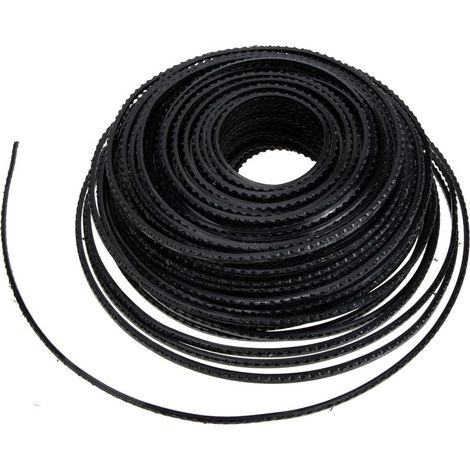 Fil de Tonte en Nylon Résistant Dents de Scie Bobine de 15 M pour Coupe-Bordures Électriques et Thermiques Accessoire Professionnel pour Entretien de Pelouse et Jardinage (1/5)